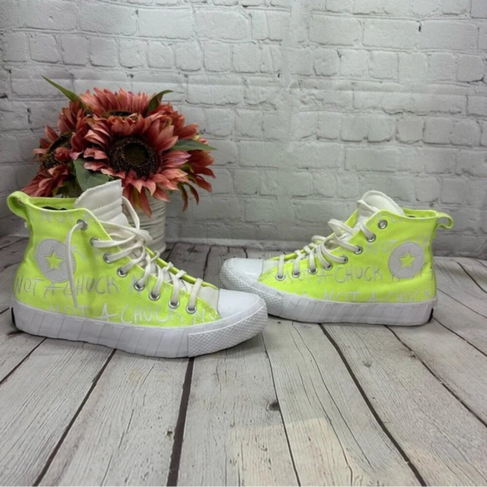 converse unt1tl3d not a chuck all star hi UNISEX kids sz 7 sneakers green colt
